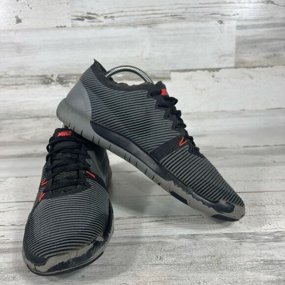 Nike Men's Free 3.0‎ V4 Running Lifting Trainers Low Top Shoes Black/Gray US 8 - Picture 6 of 8